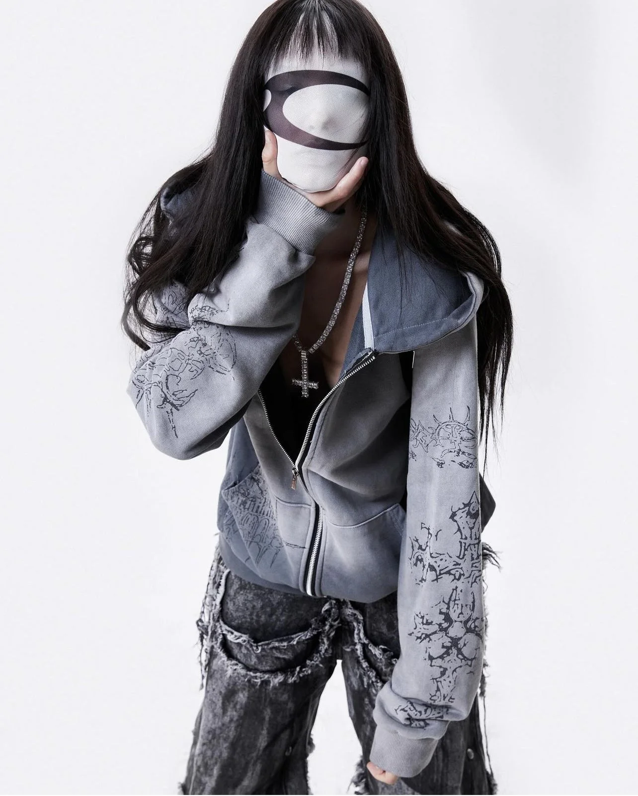 005 CHAOS DREAM WAXED HOODZIP - Image 3