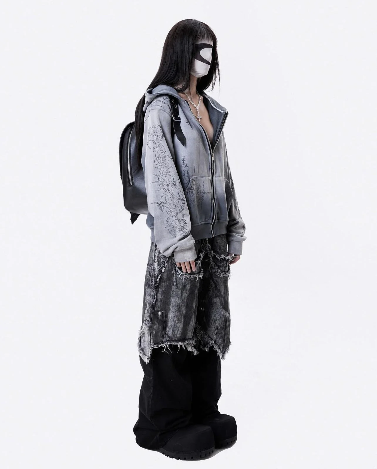 005 CHAOS DREAM WAXED HOODZIP - Image 4