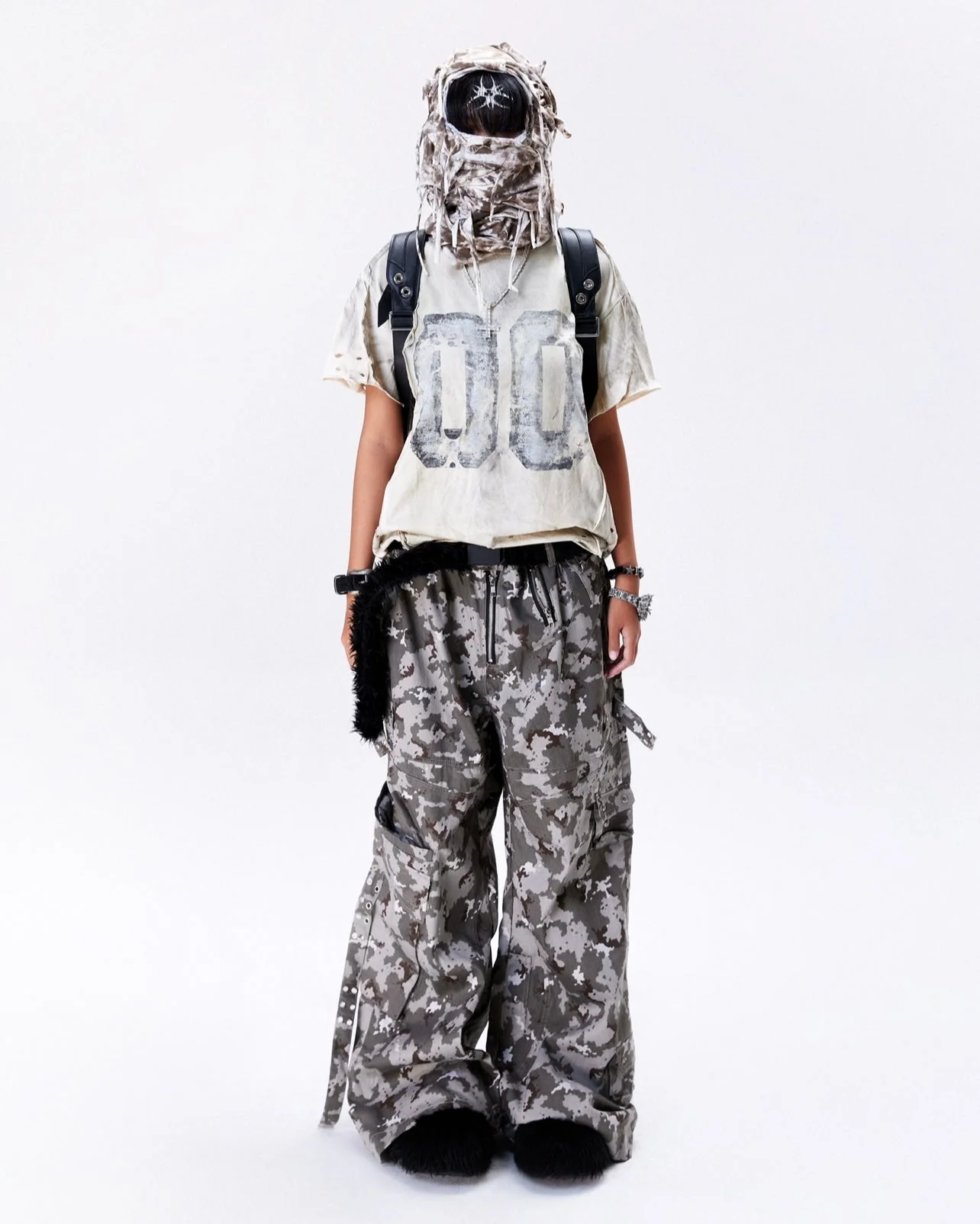 "005 CHAOS DREAM" WAXED T SHIRT - Image 3