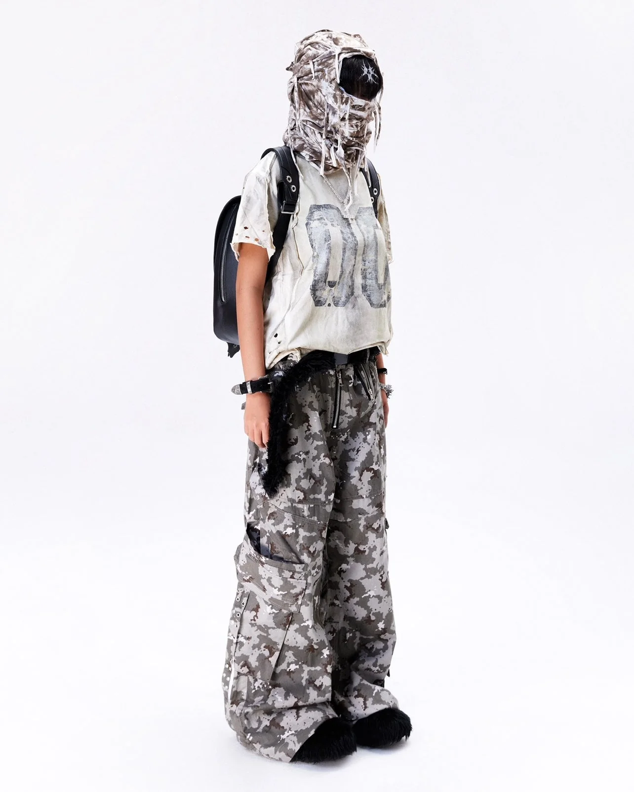 "005 CHAOS DREAM" WAXED T SHIRT - Image 4