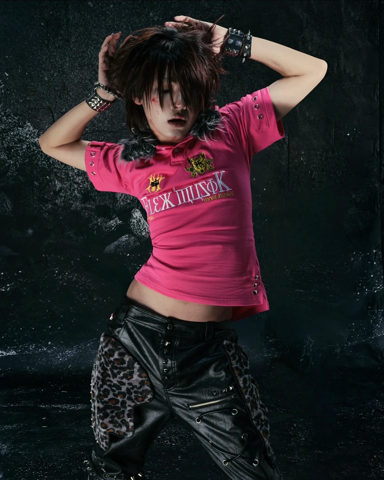 "BBY TECHBOI" FUR PINK POLO - Image 4