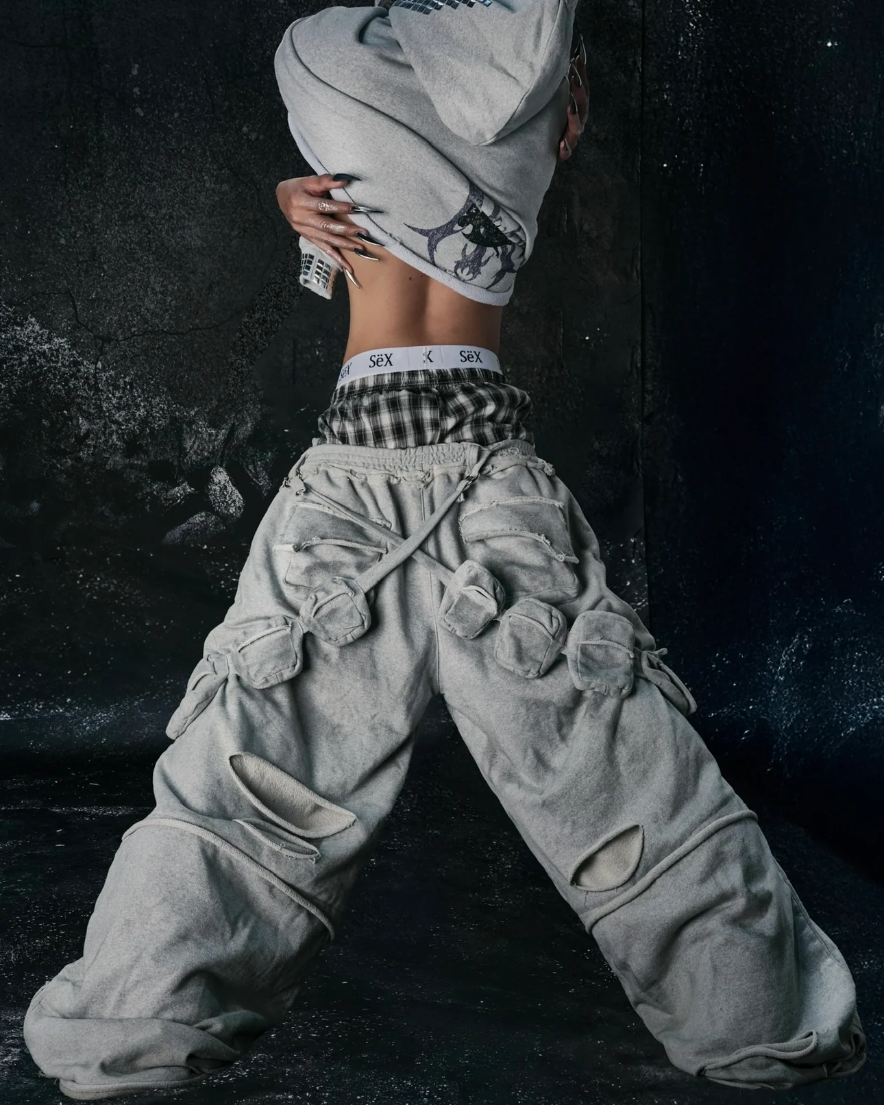 "BBY TECHBOI" MULTI POCKET SWEATPANTS - Image 6
