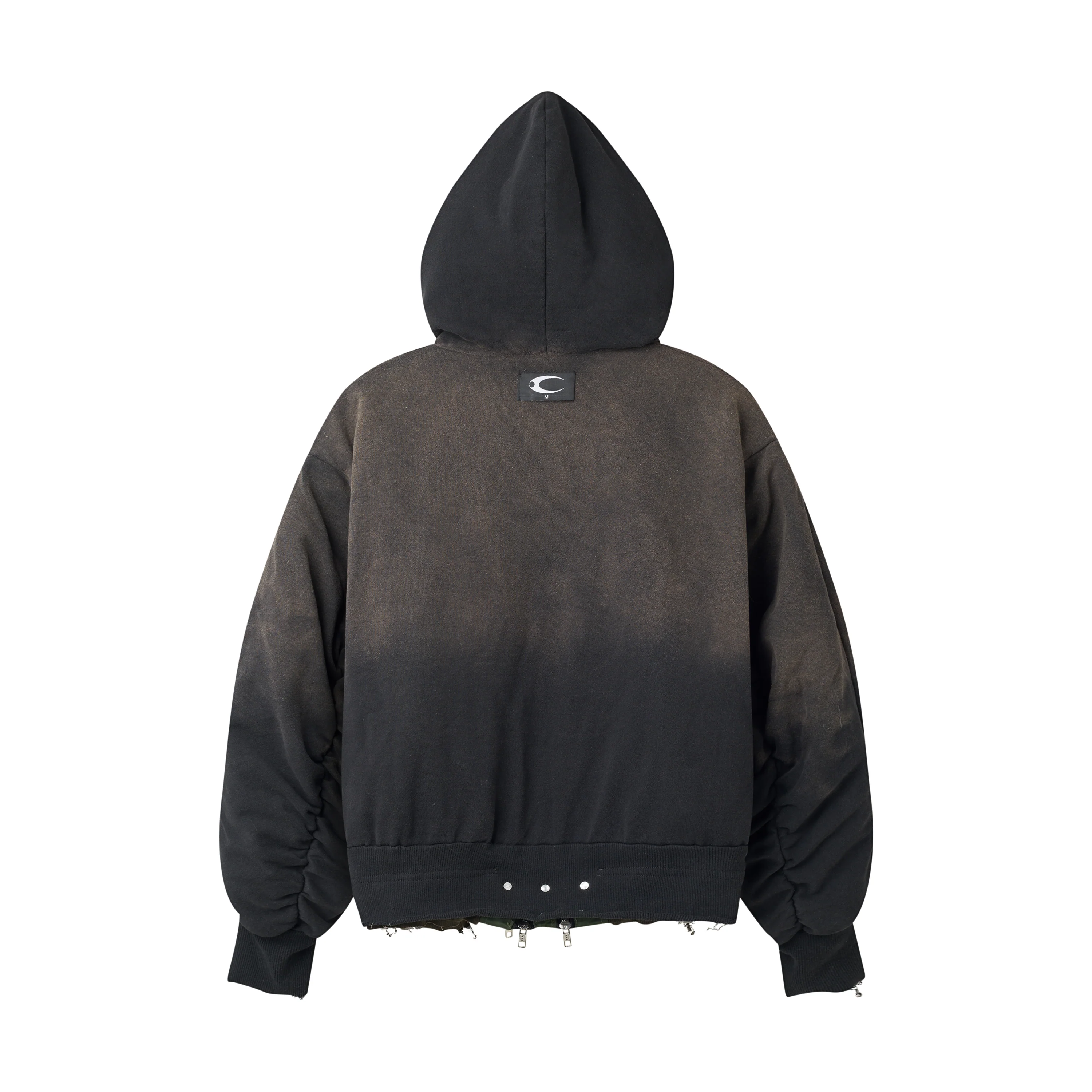 COZY CHAOS OLIVE REVERSIBLE BOMBER JACKET - Image 11
