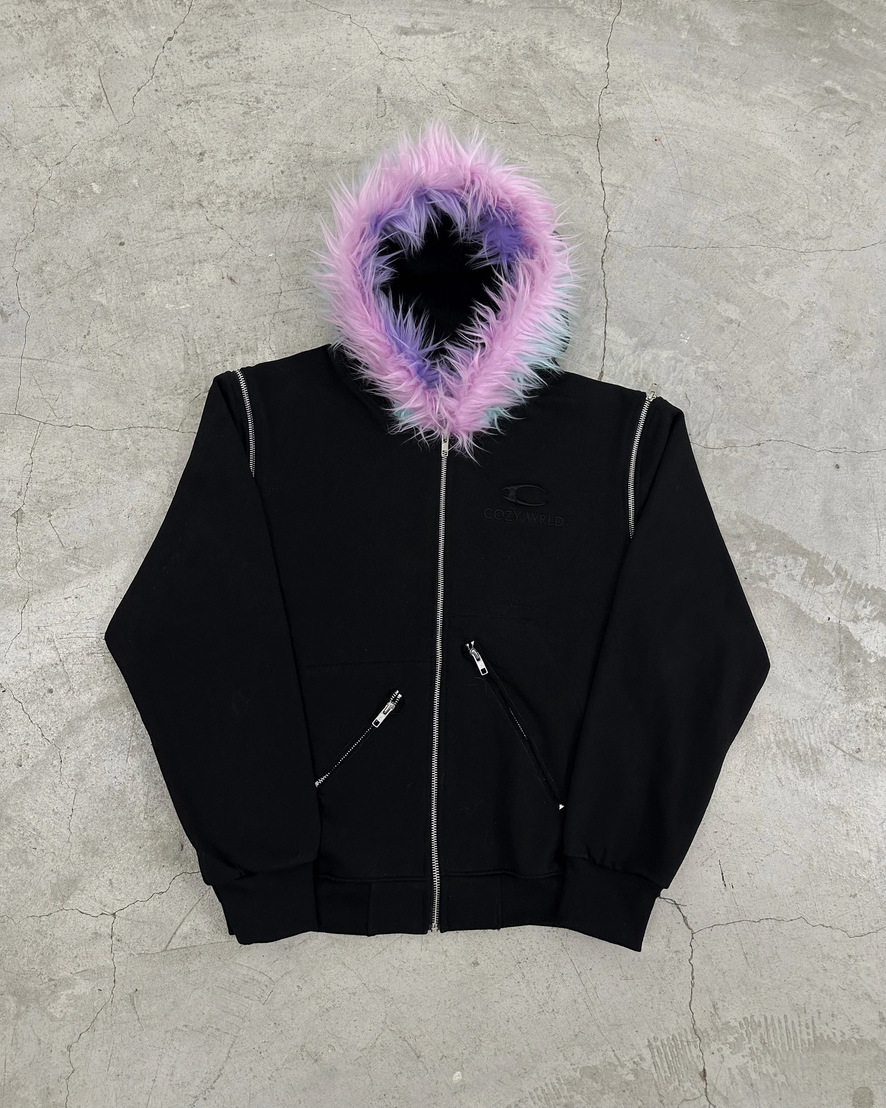 COZY FAUX FUR HOODZIP - Image 4