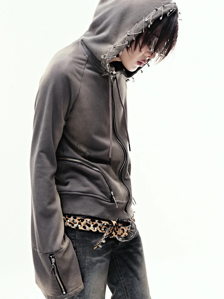 EPL BROWN WAXED HOODZIP - Image 3