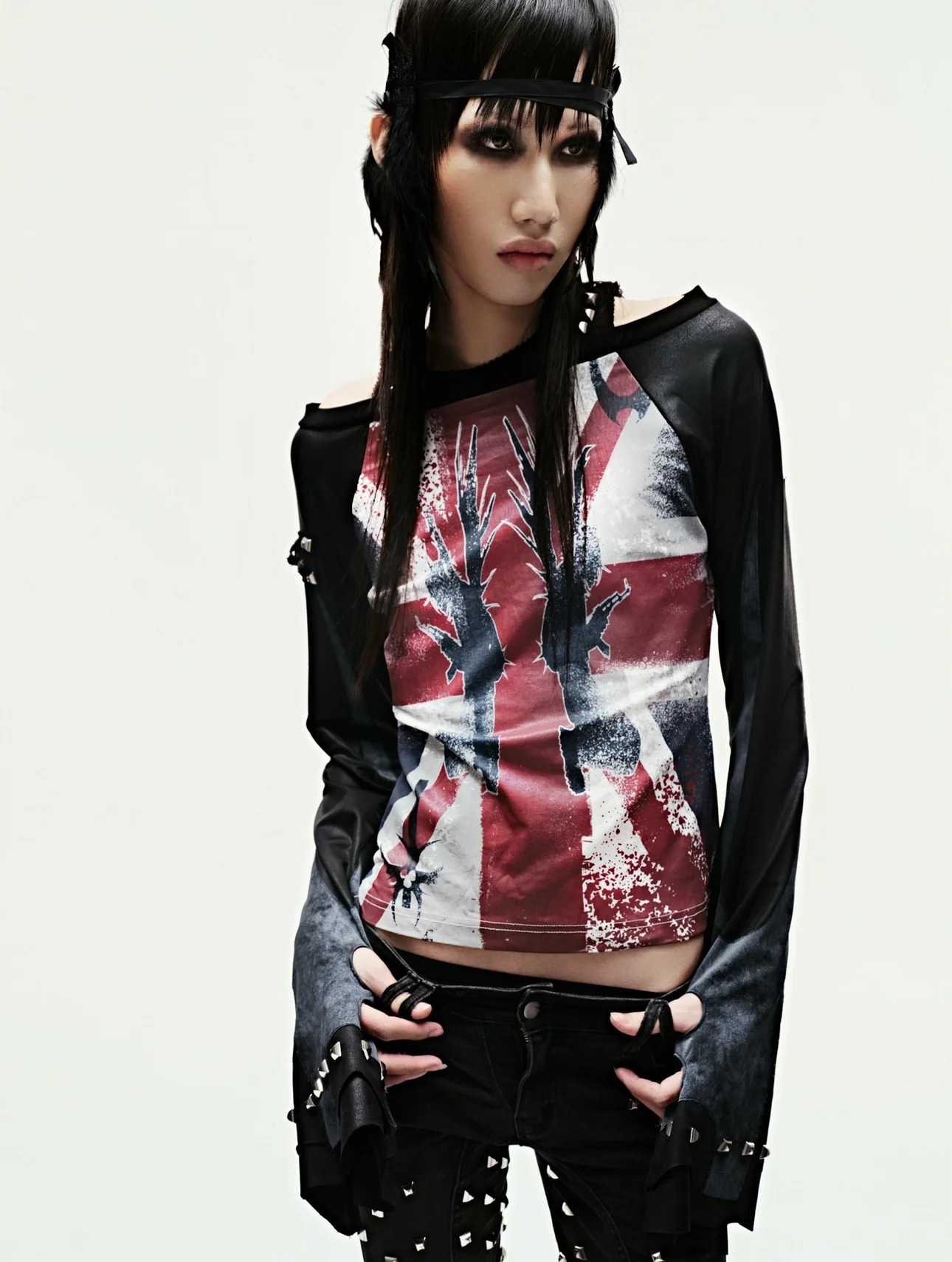 EPL GRUNGE LEATHER LONGSLEEVE - Image 3