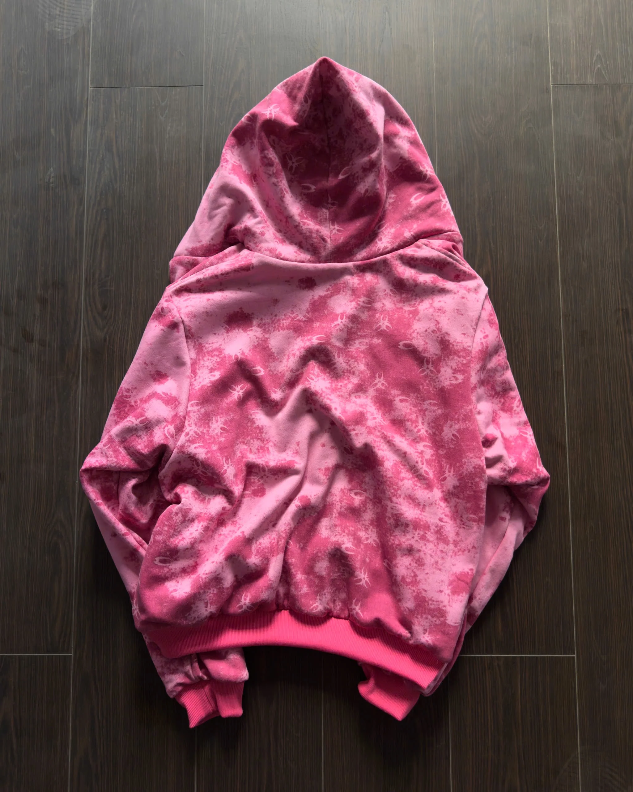 PINK GLAMOUR STUDDED 2SIDES HOODZIP - Image 7