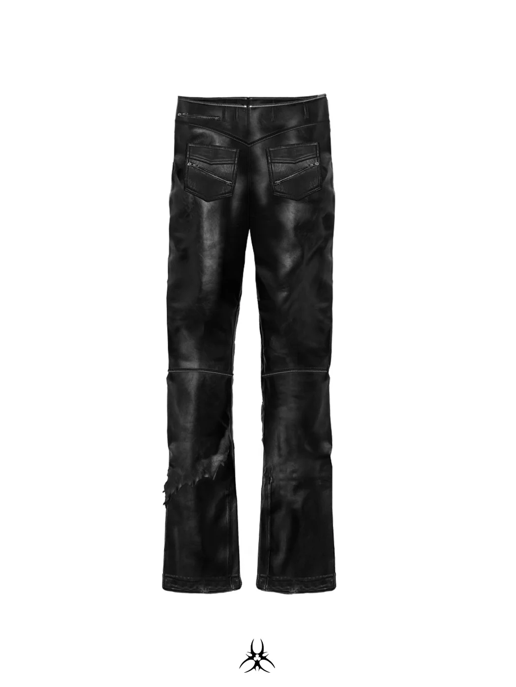 SL Black Vanguard Leather Pants - Image 2