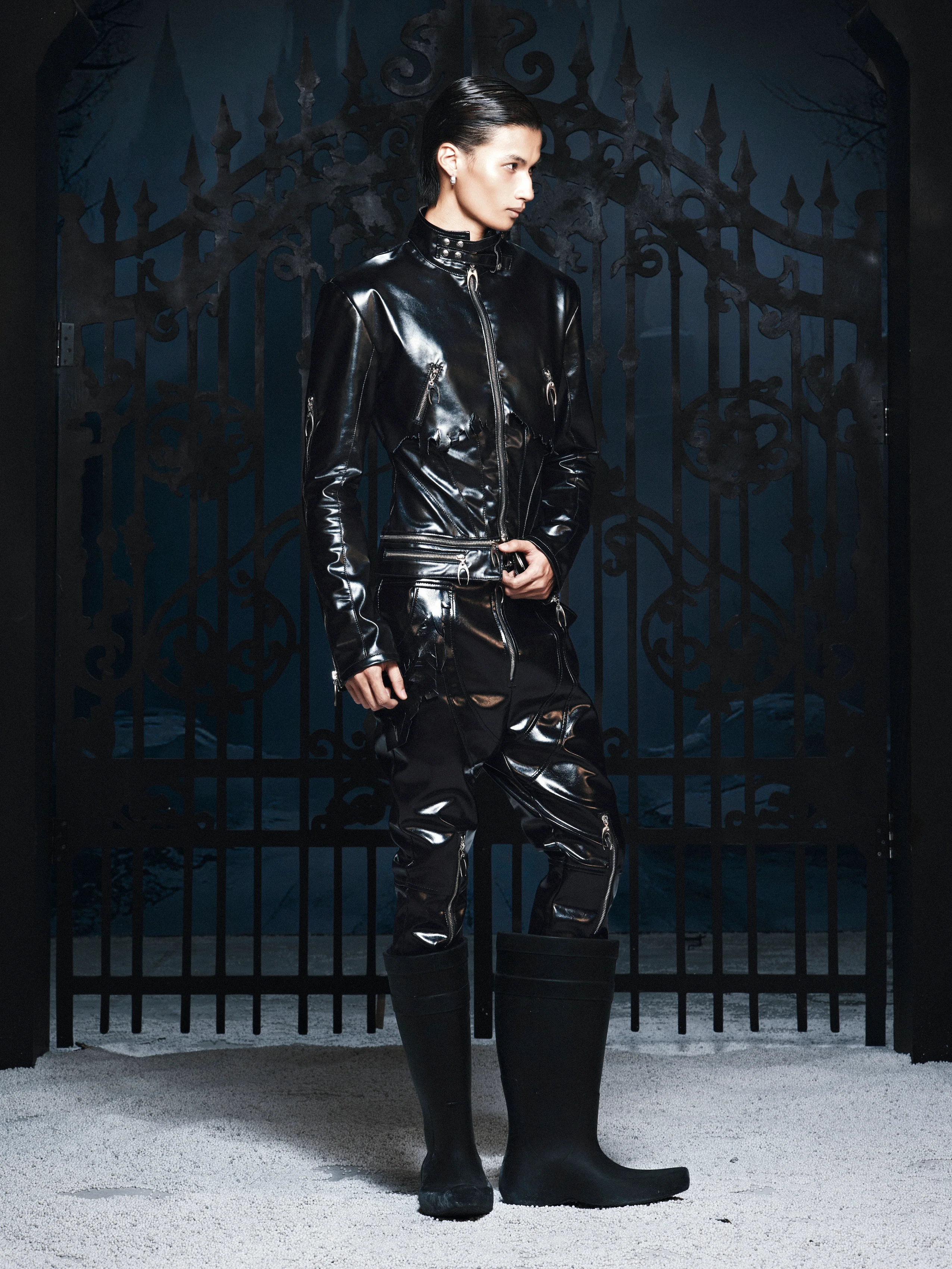 SL Black Vanguard Leather Jacket - Image 7