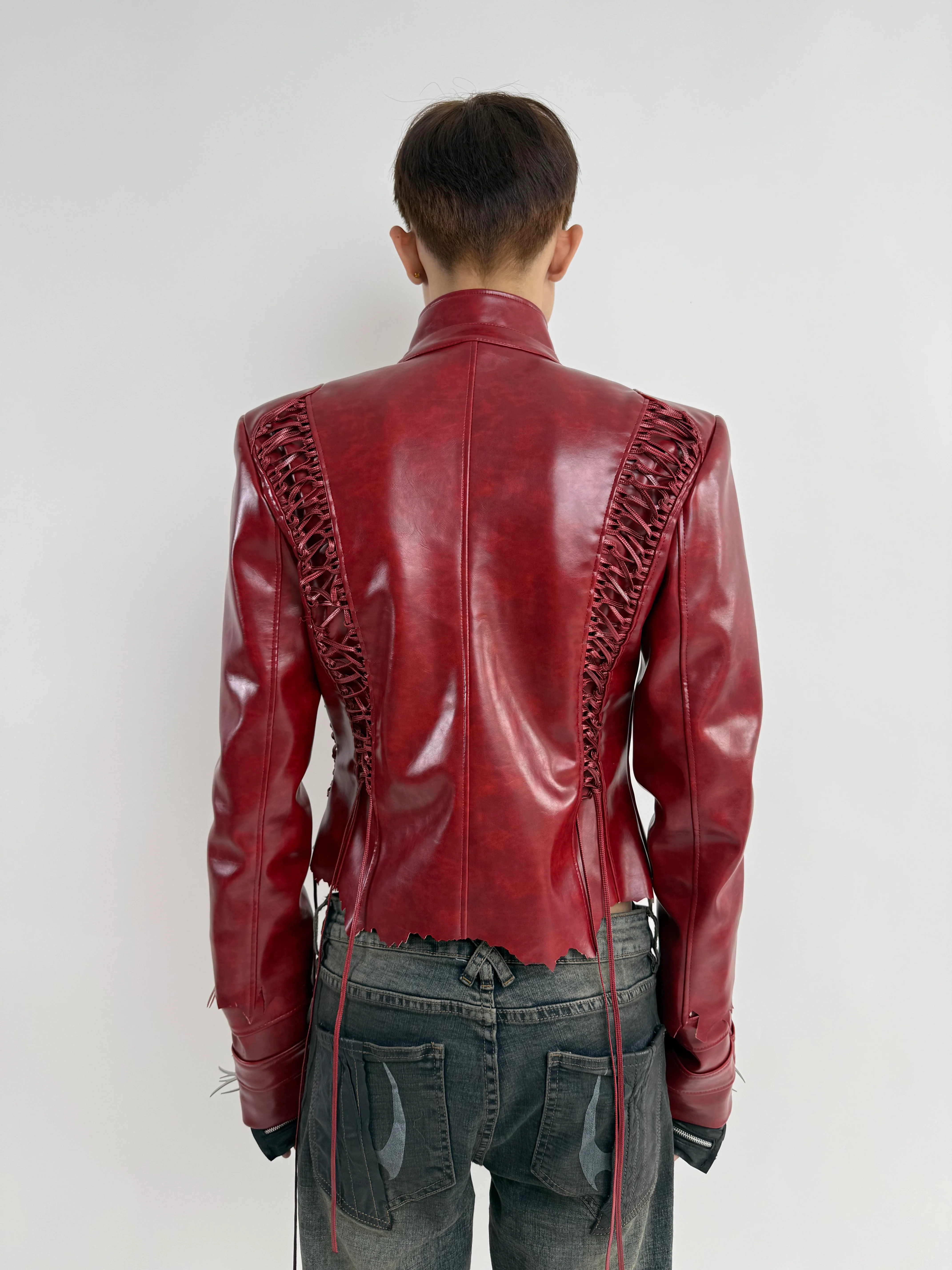 SL Blood Ritual Leather Jacket - Image 10