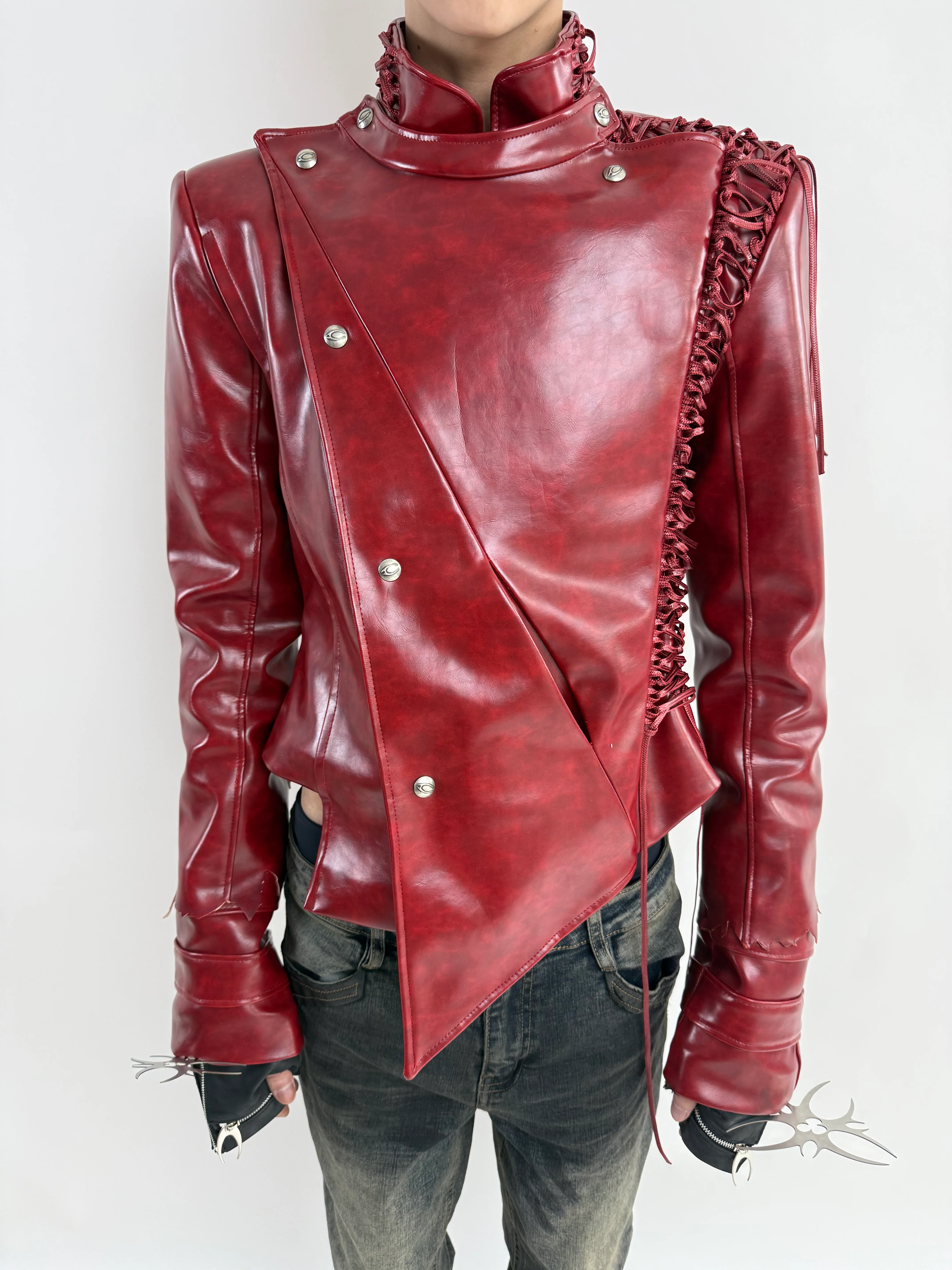 SL Blood Ritual Leather Jacket - Image 9