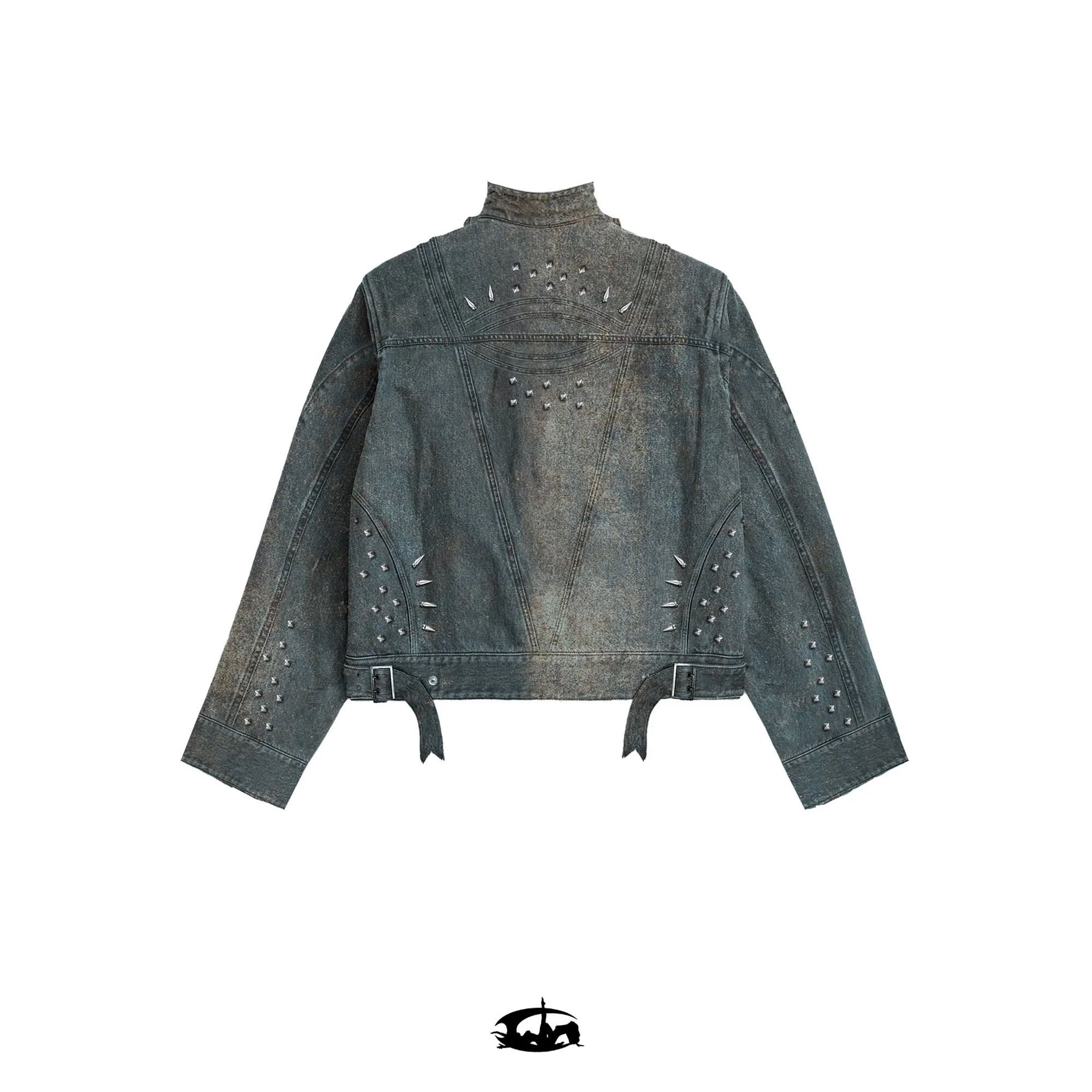 "MORE CHAOS" SPIKED JAPANESE DENIM SET - Image 6